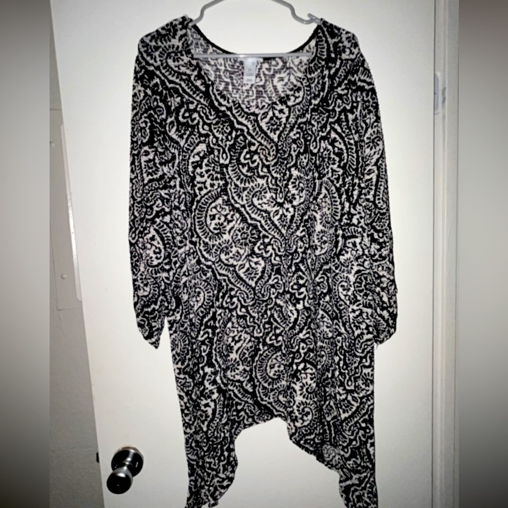 SOLD Maggie Barnes Asymetrical knit sweater